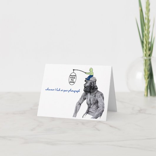 Als ik naar je foto kijk feestdagen kaart (Voorkant)