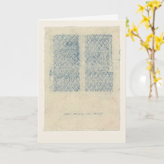 Als ik naar je kijk, zie ik mij. kaart (Gele Bloem)