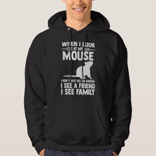 Als ik naar mijn muis kijk hoodie (Voorkant)