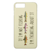 Als ik niet aan het vissen ben... Grappige forelvi Case-Mate iPhone Case (Achterkant)