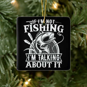 Als ik niet ben Gevist Lover Fisherman Dad Humor F Keramisch Ornament