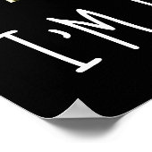 Als ik niet Gevist ben, denk ik erover na. Poster (Hoek)