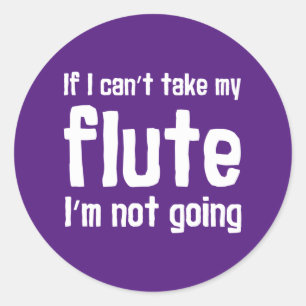 Als ik niet kan met m'n flut ga ik geen muziekcade ronde sticker