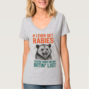 Als ik ooit hondsdolheid krijg - Fierce Animal Hum T-shirt