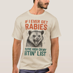 Als ik ooit hondsdolheid krijg - Fierce Animal Hum T-shirt