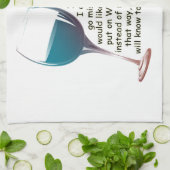 Als ik ooit vermist ben... leuk gezegde cadeautjes theedoek (Gevouwen)