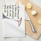 Als ik ooit vermist ben... leuk gezegde cadeautjes theedoek (Quarter Fold)