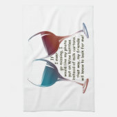 Als ik ooit vermist ben... leuk gezegde cadeautjes theedoek (Verticaal)