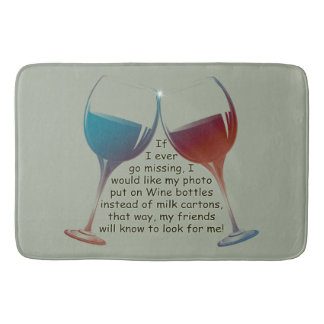 Als ik ooit vermist word, leuk gezegde Bath Mat