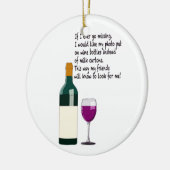 Als ik ooit zal missen keramisch ornament (Links)