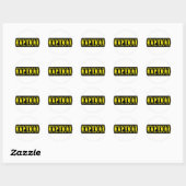 Als ik opgenomen word in de opname... ronde sticker (Vel)