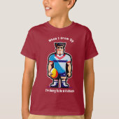 Als ik opgroeide - Kind Rugby T-Shirt (Voorkant)