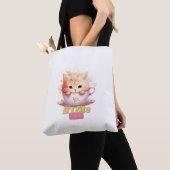 "Als ik past, zit ik" kattenliefhebbers Tote Bag (Dichtbij)