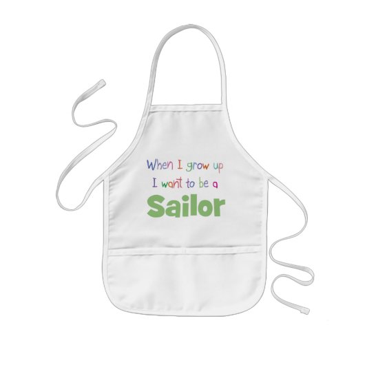 Als ik Sailor opgroeide Kinder Schort (Voorkant)