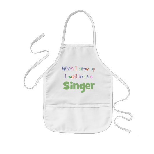 Als ik Singer opgroeide Kinder Schort (Voorkant)