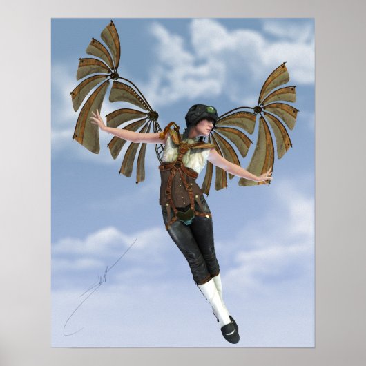 Als ik Steampunk Poster kon vliegen (Voorkant)