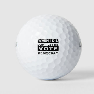 Als ik sterf, laat me niet democratisch stemmen golfballen