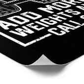 Als ik sterf, zal het gewicht nog hoger zijn poster (Hoek)