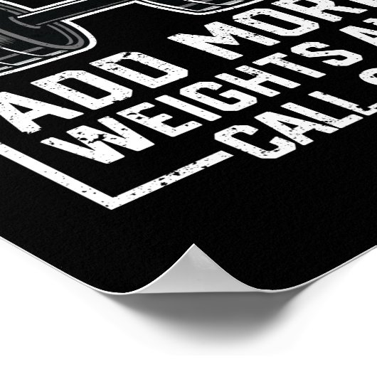 Als ik sterf, zal het gewicht nog hoger zijn poster (Hoek)