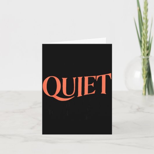 Als ik stil ben en glimlach, wil je misschien wegr kaart (Voorkant)