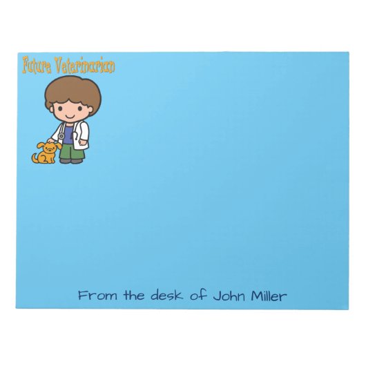 Als ik toekomstige dierenarts opkweek notitieblok (Voorkant)