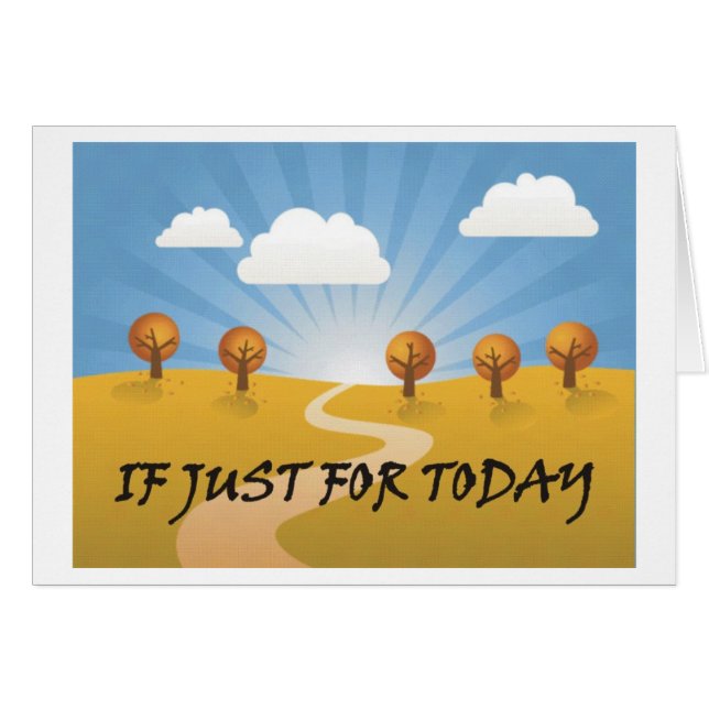 Als ik vandaag alleen voor vandaag (Voorkant Horizontaal)