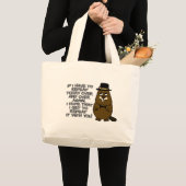 Als ik vandaag keer op keer moet herhalen grote tote bag (Voorkant (product))