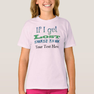 Als ik verdwaald word, ga me dan terug naar de TEK T-shirt