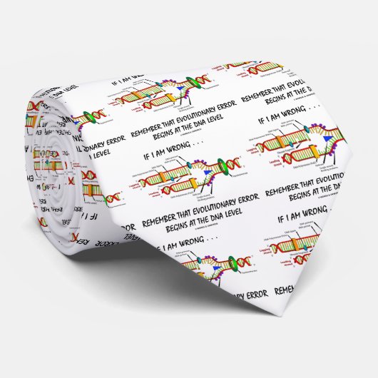 Als ik verkeerd ben... Onthoud dat de evolutionair Stropdas (Opgerold)