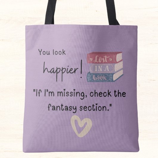 "Als ik vermist ben, controleer dan de fantasy-sec Tote Bag