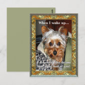 Als ik wakker word  Briefkaart (Voorkant / Achterkant)