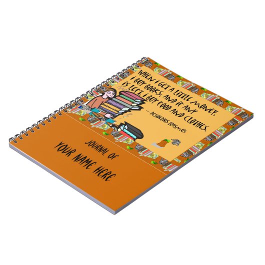 Als ik wat geld krijg, koop ik boeken blanco boek notitieboek (Linkerzijde)