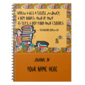 Als ik wat geld krijg, koop ik boeken blanco boek notitieboek (Voorkant)