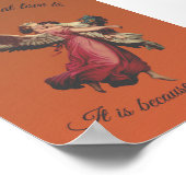 "Als ik weet wat liefde is, dan is dat door jou." Poster (Hoek)