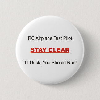Als ik wegloop ronde button 5,7 cm