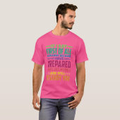 Als ik zeg ten eerste, loop weg - t-shirt (Voorkant volledig)