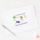 Als ik zenuwachtig ben... rechthoekige sticker (Envelop)