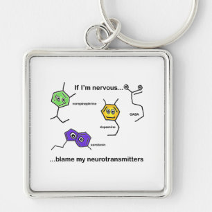 Als ik zenuwachtig ben... sleutelhanger