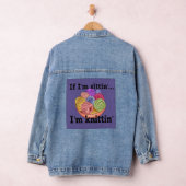 Als ik zit, brei ik een denim jas denim jacket (Hangar)