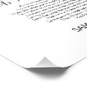 Als ik zit in de hemel Dove Memorial Gedicht teken Foto Afdruk (Hoek)