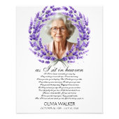 Als ik zit in de hemel Foto Begrafenis Welkomstbor Afdruk (Voorkant)