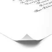 Als ik zit in de hemel Foto Begrafenis Welkomstbor Afdruk (Hoek)