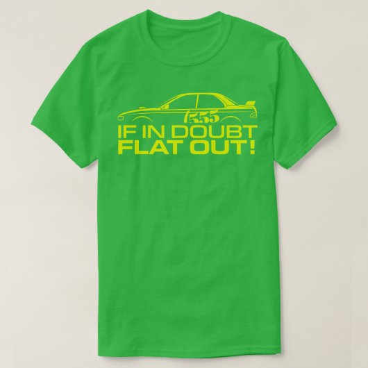 Als in twijfel plat uit t-shirt (Design voorkant)