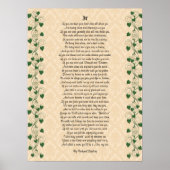 Als inspirerend poëzie door Rudyard Kipling Poster (Voorkant)