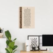 Als inspirerend poëzie door Rudyard Kipling Poster (Thuiskantoor)