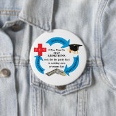 Als je ABORTIES wilt stoppen............ Ronde Button 4,0 Cm (In situ)