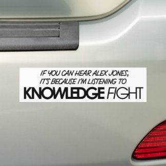 Als je Alex Jones kan horen Bumpersticker
