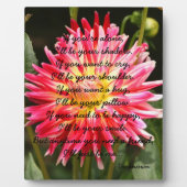 Als je alleen bent... Plaque Fotoplaat (Voorkant)