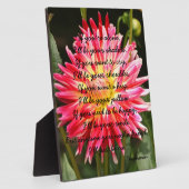 Als je alleen bent... Plaque Fotoplaat (Zijkant)