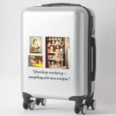 Als je alles blijft haken, komt alles goed sticker (Koffer)